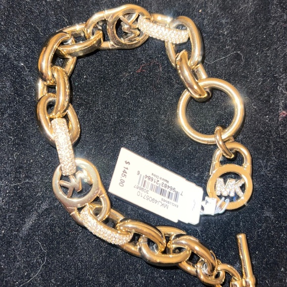 Michael Kors Rhinestone Bracelet gold MKJ4905710 new with tag - Picture 2 of 7